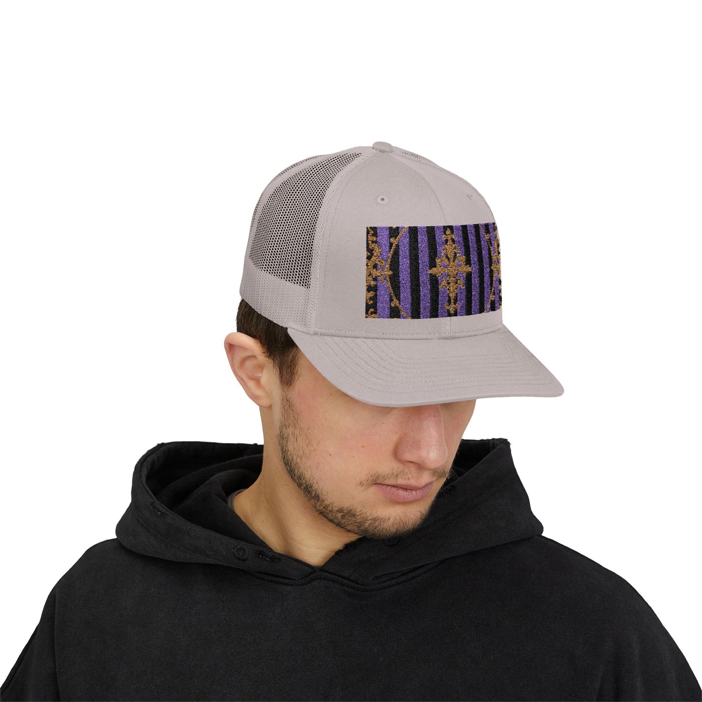 Stylish Baroque Vintage-Inspired Snapback Trucker Cap, Hipster Cap, Festival Headwear, Unique Gift for Fashion Lovers