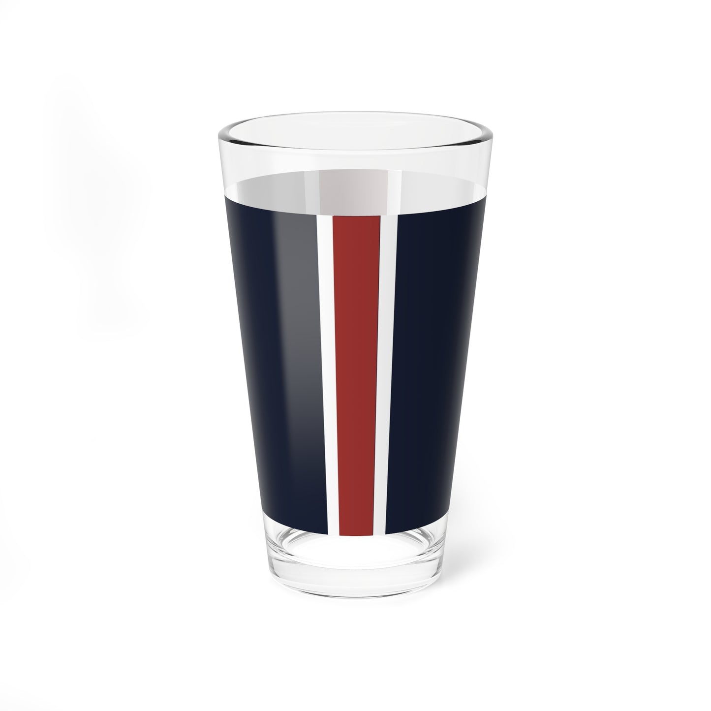 Lunar Midnight & Red-White Striped Stylish Mixing Glass, 16oz Cocktail Mixer, Home Bar Accessory, Unique Gift, Party Essential, Modern Drinkware
