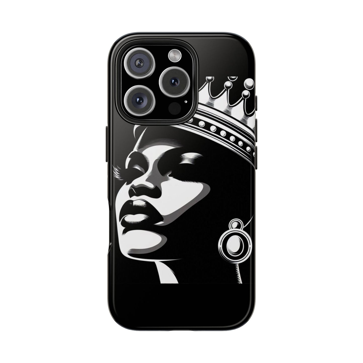 Regal Queen Tough Phone Case, Stylish Phone Cover, Gift for Her, Birthday, Empowerment, Bold Statement, Durable Phone Accessory