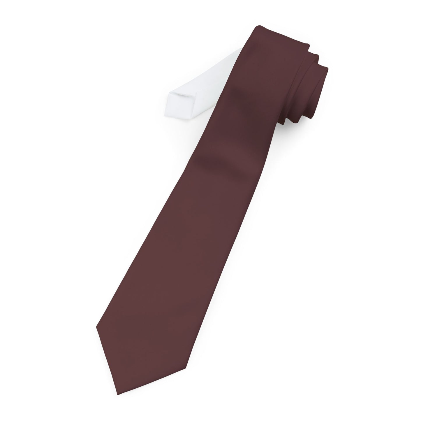Elegant Brown Merlot Necktie for Formal Occasions, Wedding Tie, Business Attire, Gift for Him, Stylish Accessory