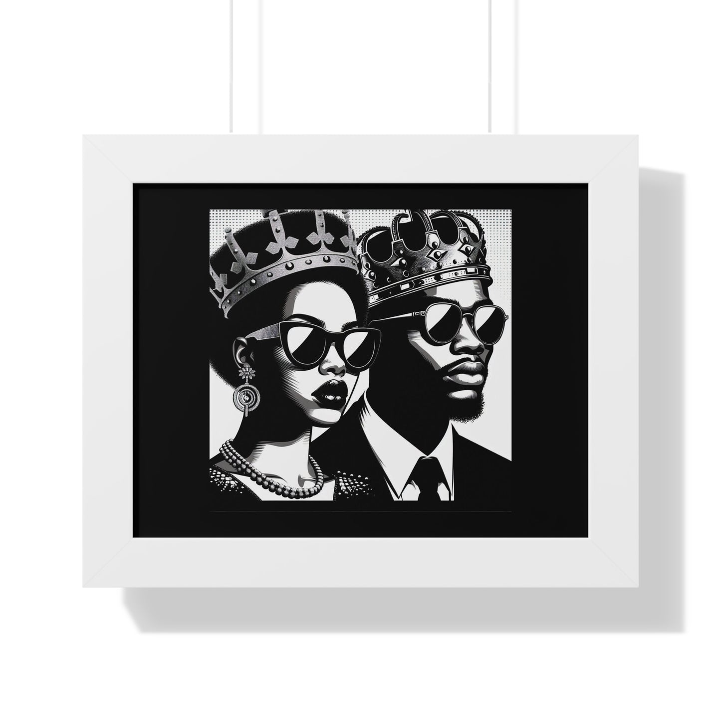 Royalty Framed Poster, Wall Art Decor, Black Culture Art, Modern Home Decor, Unique Gift for Her/Him