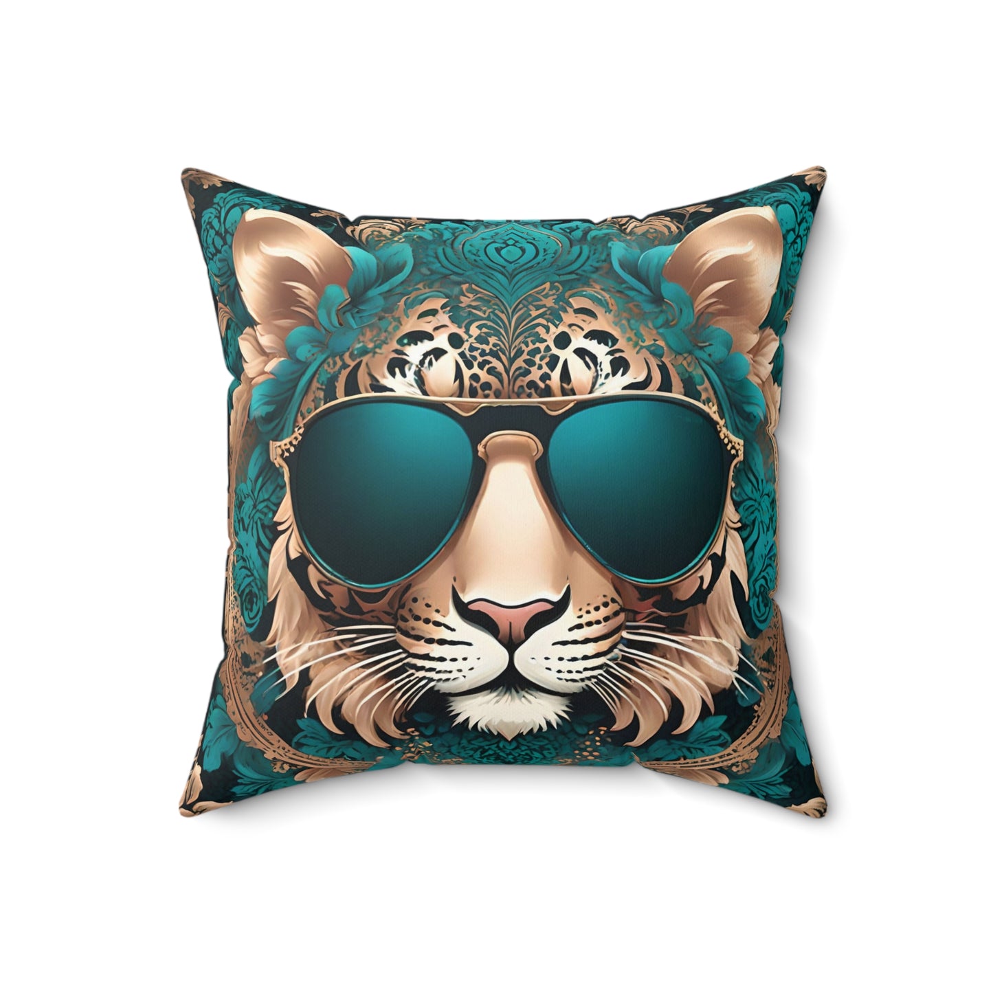 Trendy Tiger Print Decorative Pillow - Stylish Home Accent