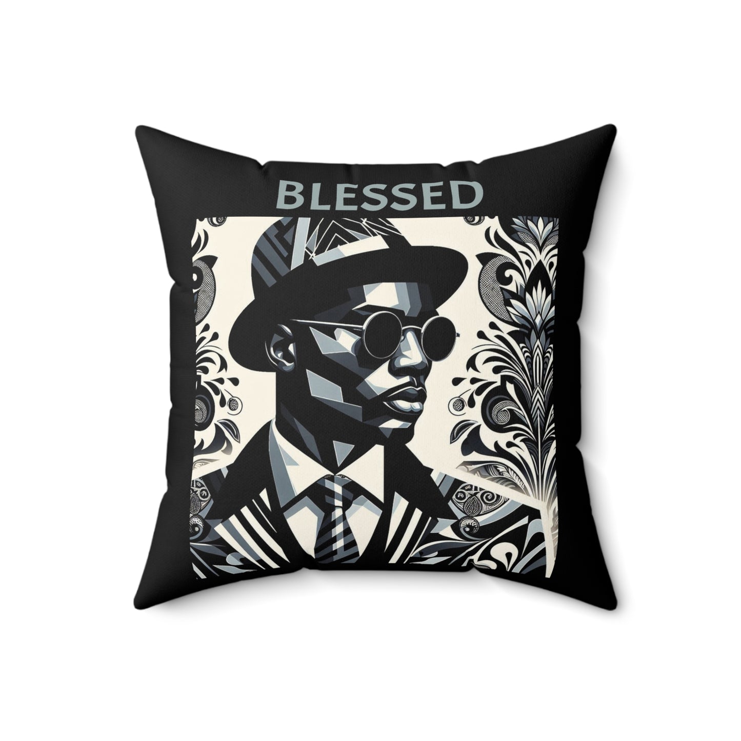 Motivational & Blessed Spun Polyester Square Pillow | Home Decor, Inspirational Gift, Modern Art, Sofa Cushion, Housewarming Decor