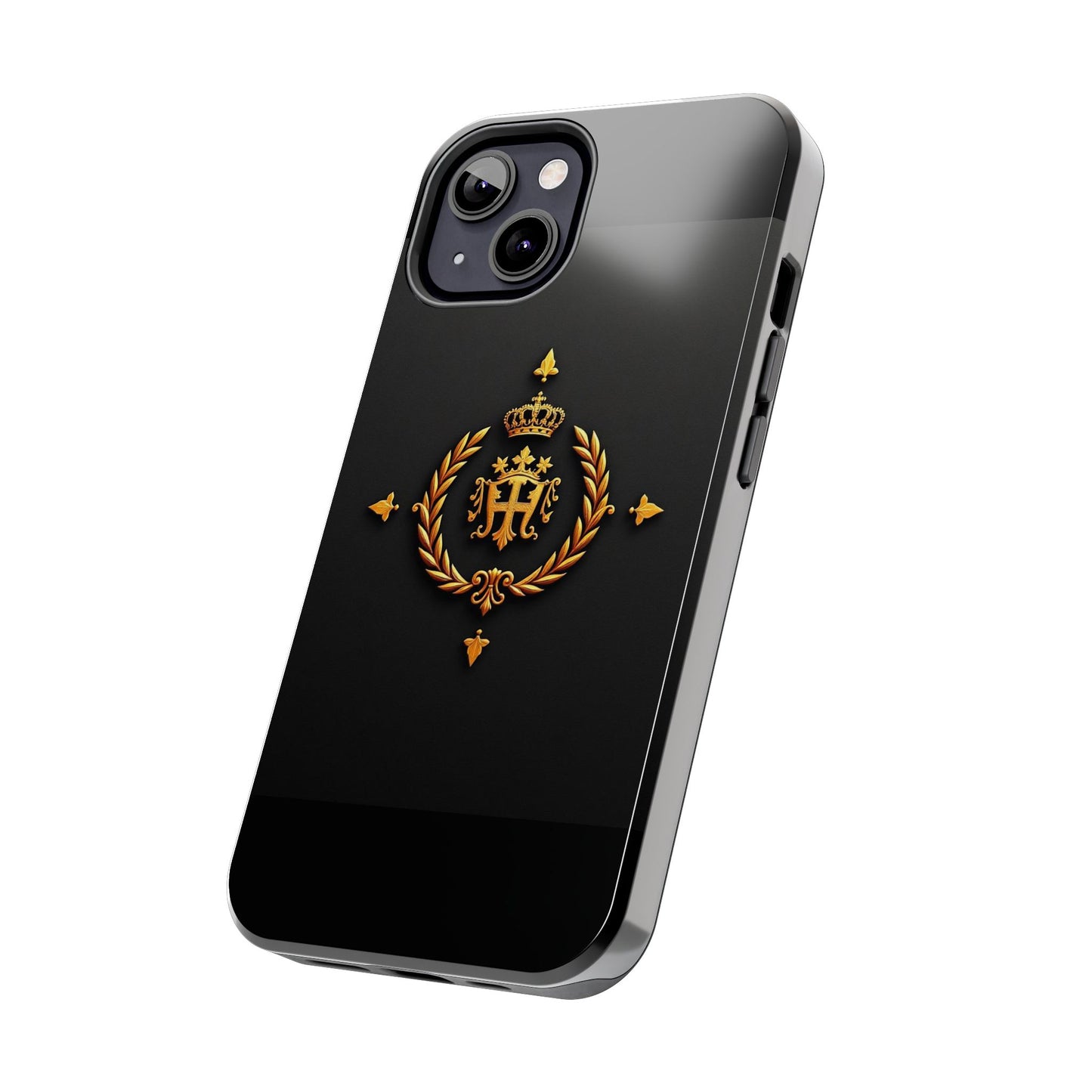 Luxurious Monarch Phone Case, Tough Phone Covers, Elegant Tech Accessories, Gold Crown Design, Stylish Gift for Him/Her - Gold Crest