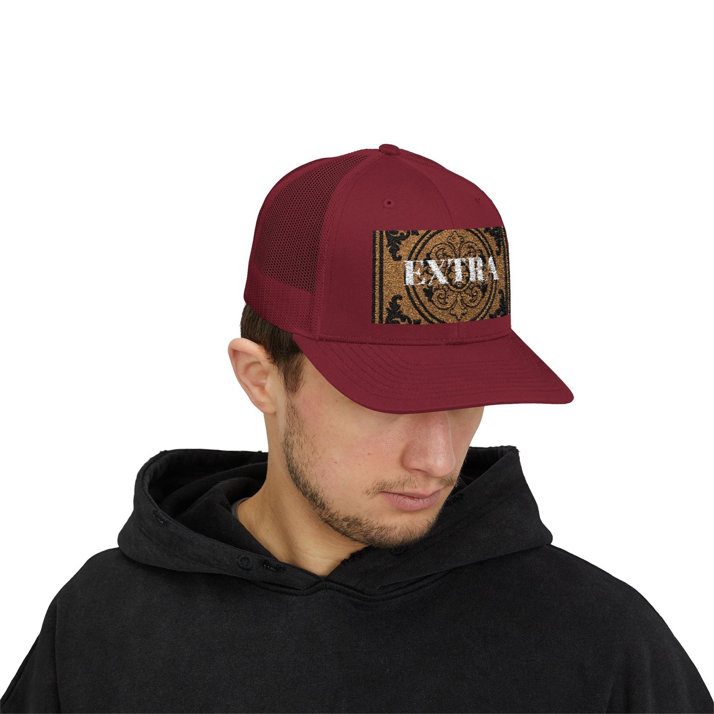 Stylish Extra Baroque Trucker Cap with Vintage Design - Perfect for Casual Outings, Summer Festivals, and Gift Giving, Fashion Hat, Trendy Headwear