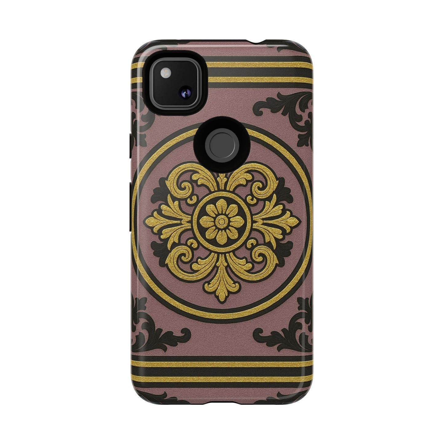 Gilded Mauve With Gold-Black Baroque Tough Cases