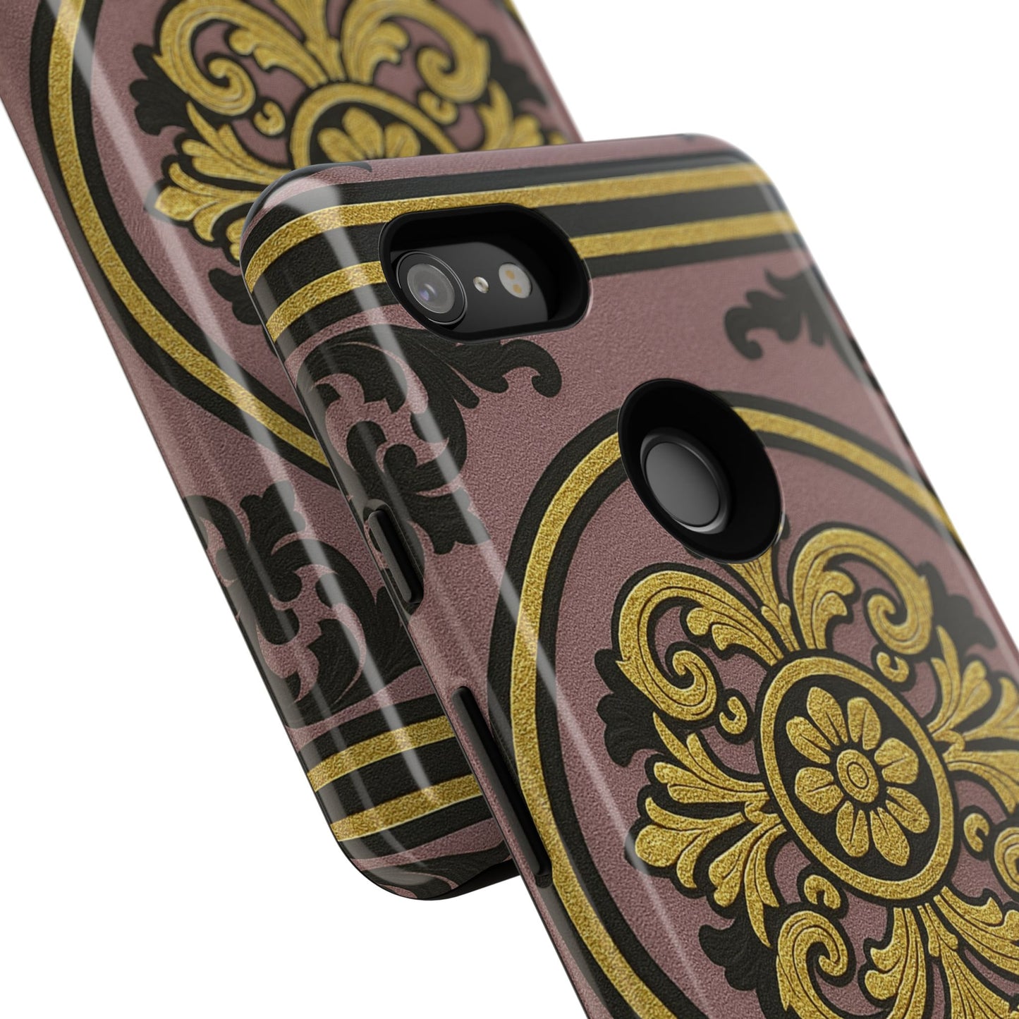 Gilded Mauve With Gold-Black Baroque Tough Cases