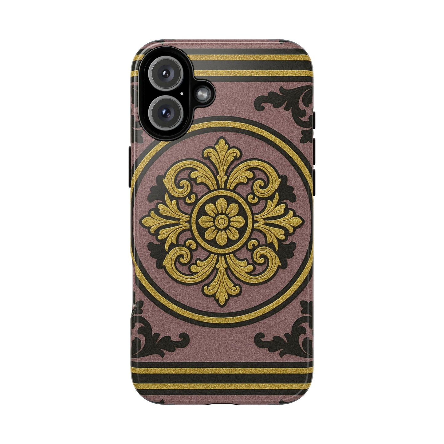 Gilded Mauve With Gold-Black Baroque Tough Cases