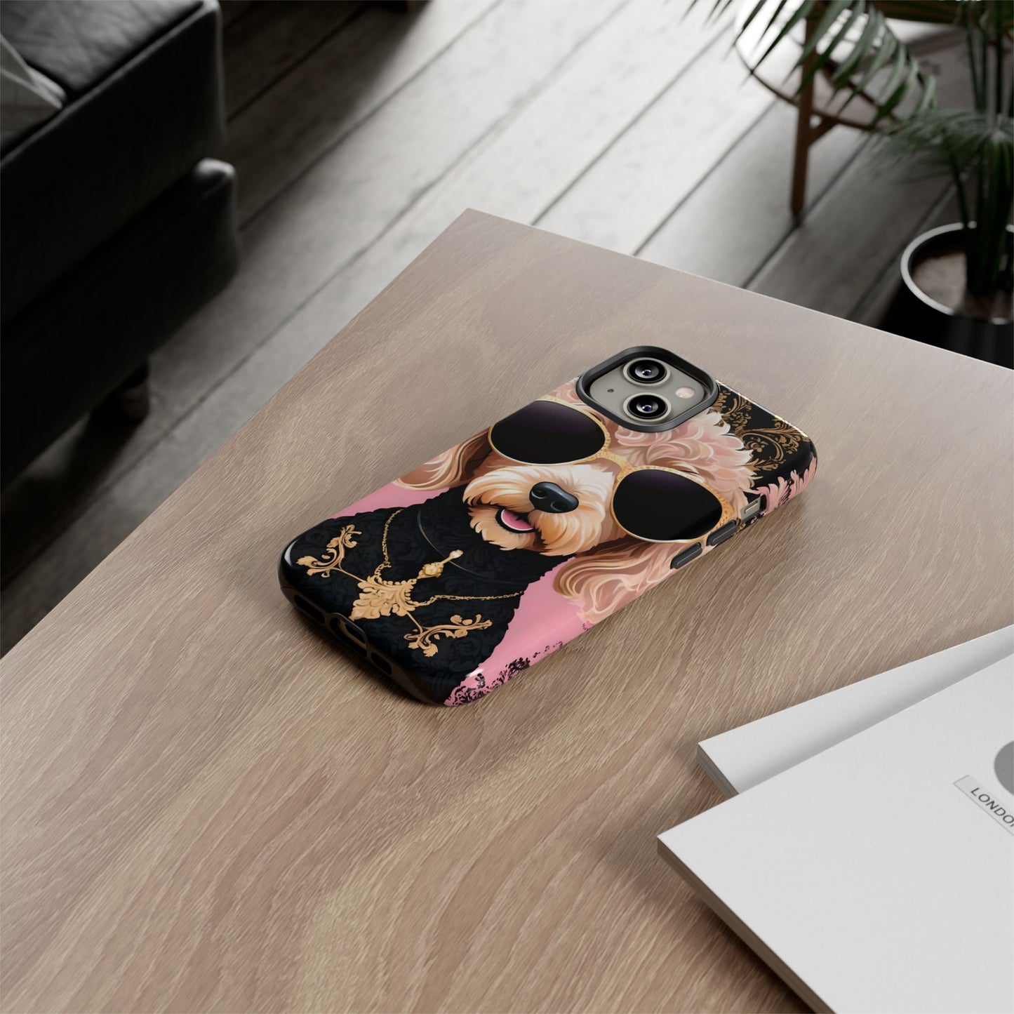 Phone Case - Golden Doodle In Sunglasses Tough Case