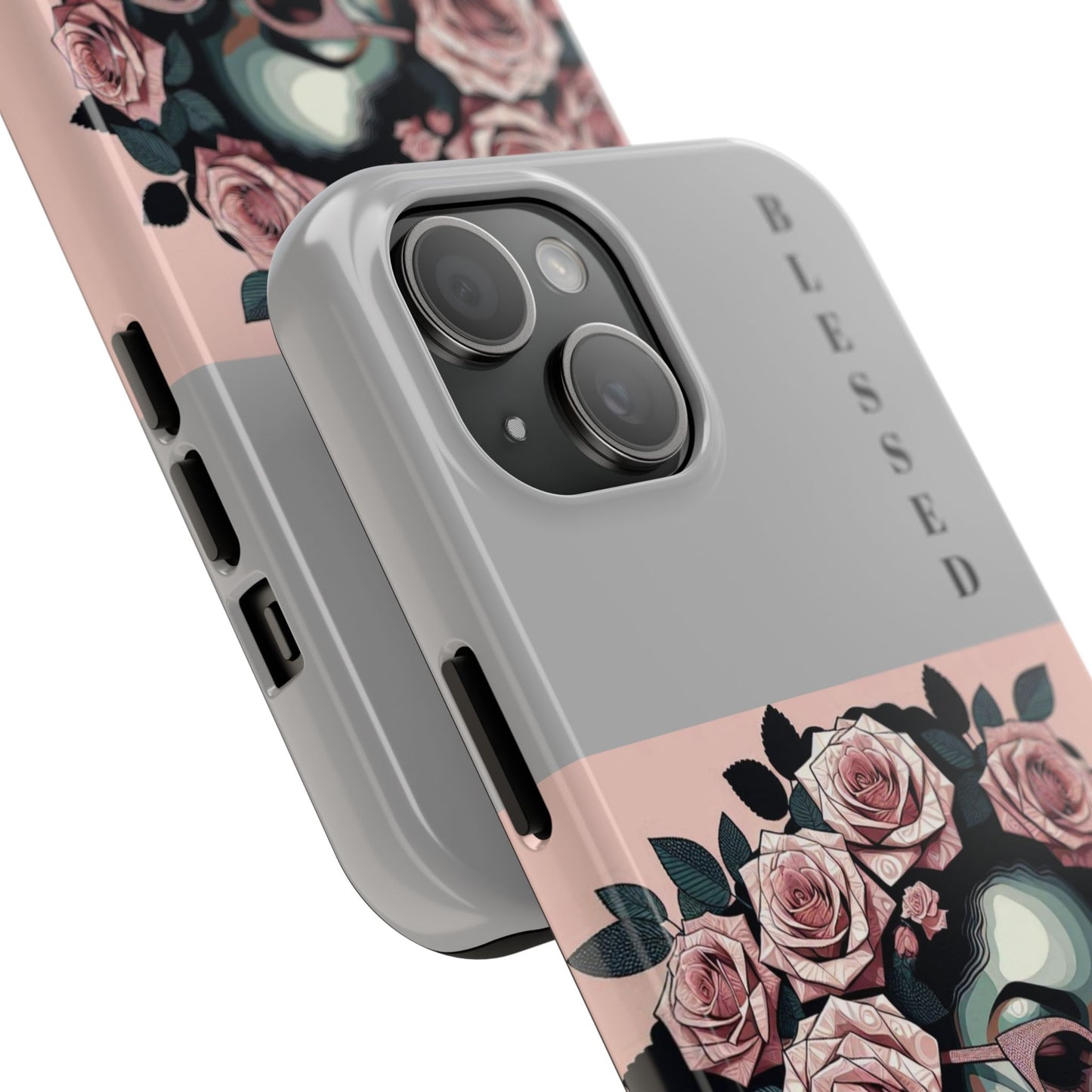 Blessed Floral Tough Phone Cases | Unique Gift for Her, Gift for Mom, Stylish Protection, Birthday Present, Black Girl Art