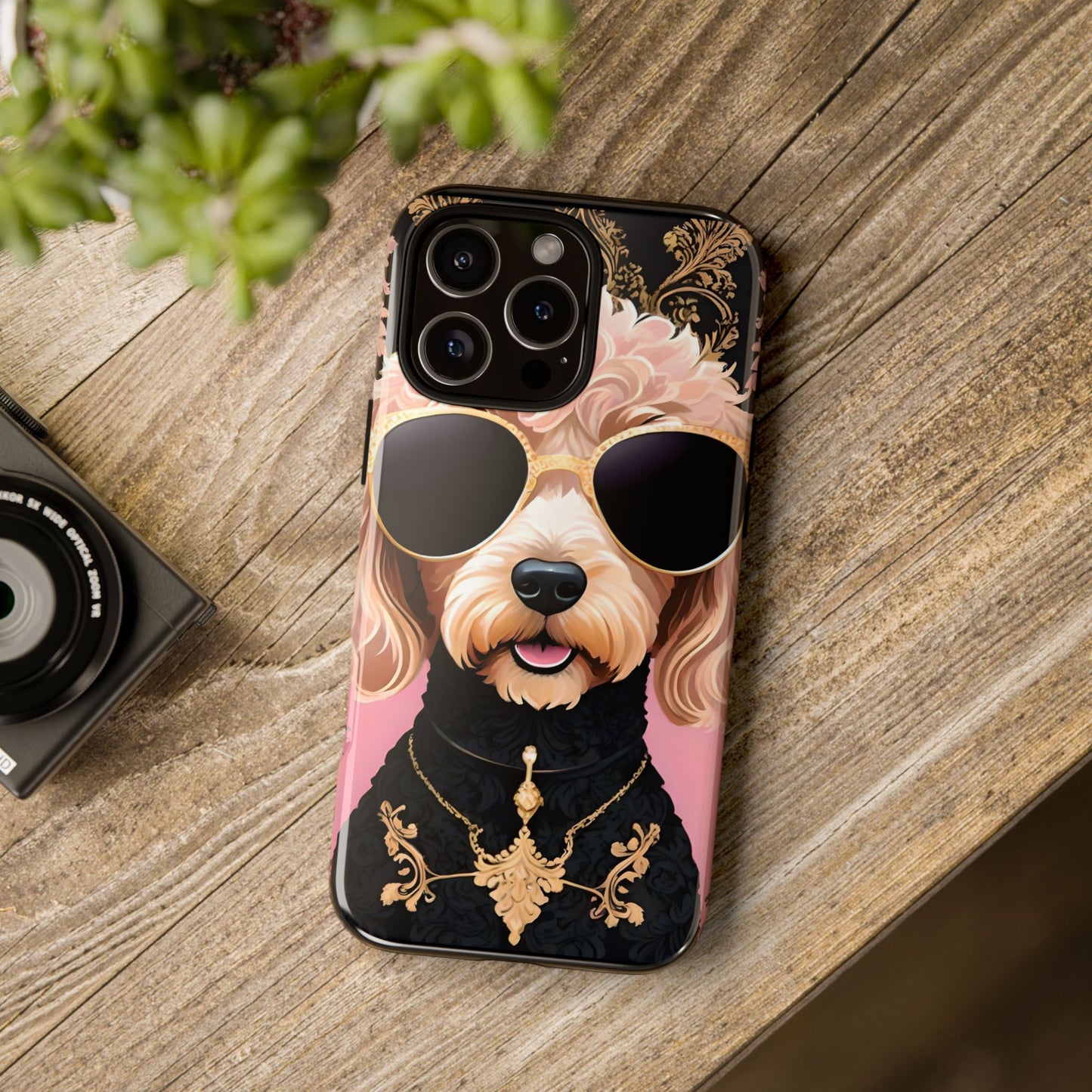 Phone Case - Golden Doodle In Sunglasses Tough Case