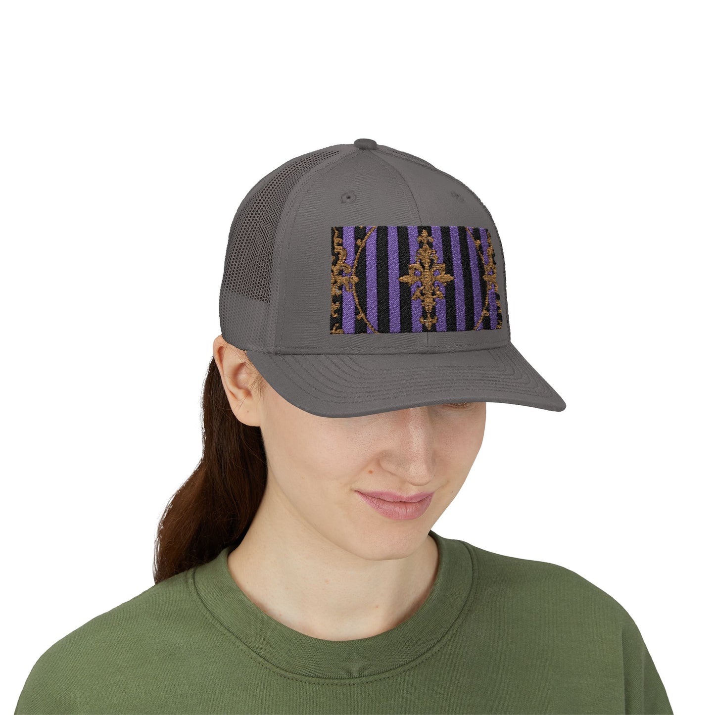 Stylish Baroque Vintage-Inspired Snapback Trucker Cap, Hipster Cap, Festival Headwear, Unique Gift for Fashion Lovers