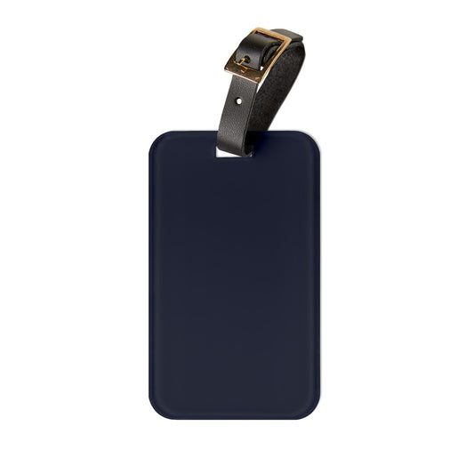Lunar Midnight Personalized Leather Luggage Tag | Travel Accessories, Bags, Suitcases, Vacation Gift, Custom Name Tag