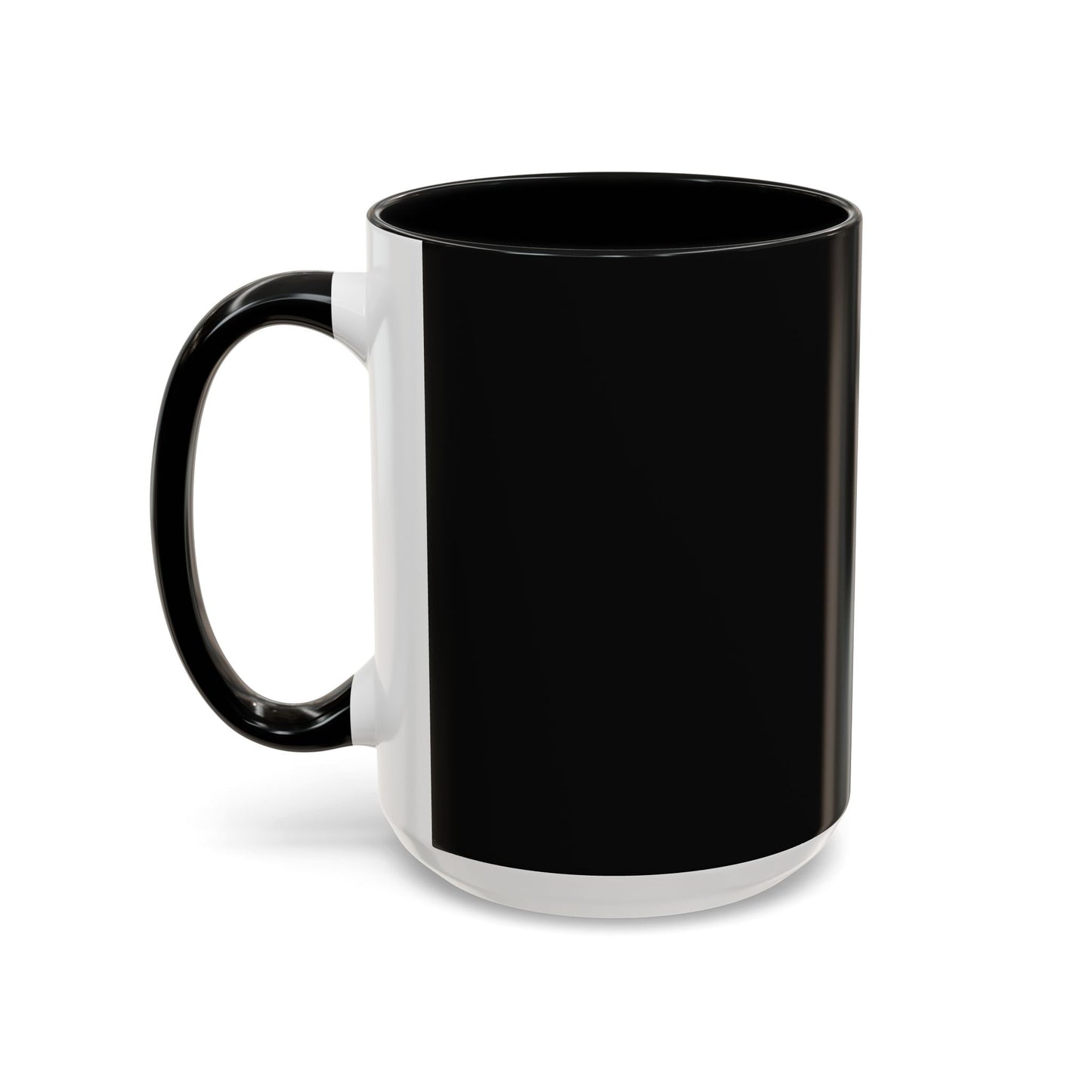 Stylish Black Accent Coffee Mug for Home or Office | Perfect Gift for Coffee Lovers, Unique Black Mug, Customizable Drinkware