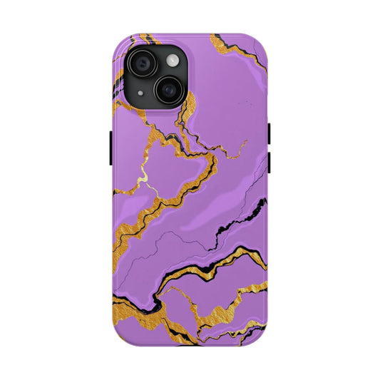 Stylish Tough Phone Cases with Purple Marble Design, Protective Phone Cases, Trendy Phone Accessories, Gift for Her, Unique Phone Cover