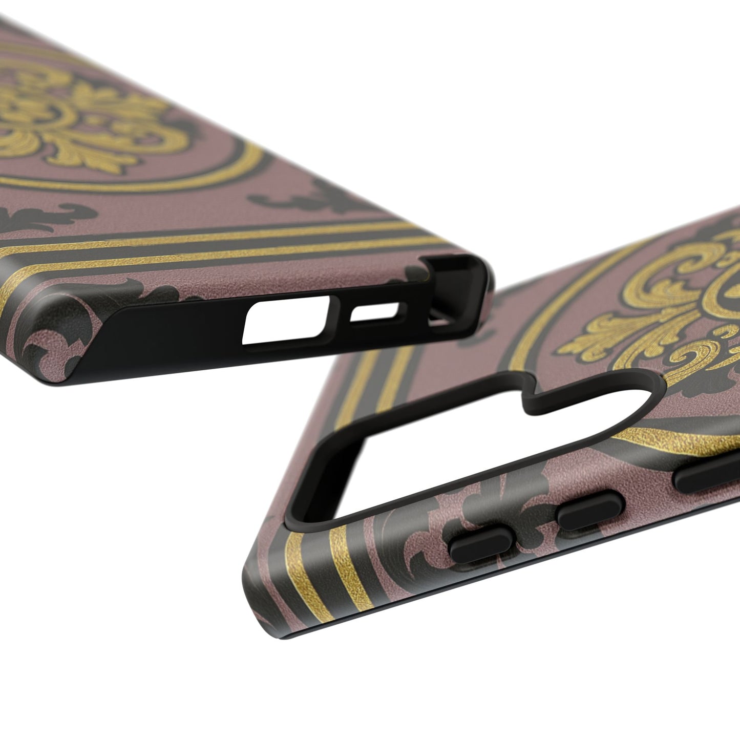Gilded Mauve With Gold-Black Baroque Tough Cases