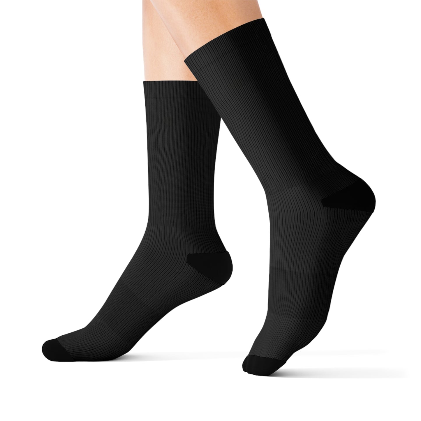 Customizable Black Sublimation Socks - Unique Gift for All Occasions, Cozy Footwear, Stocking Stuffers, Trendy Accessories
