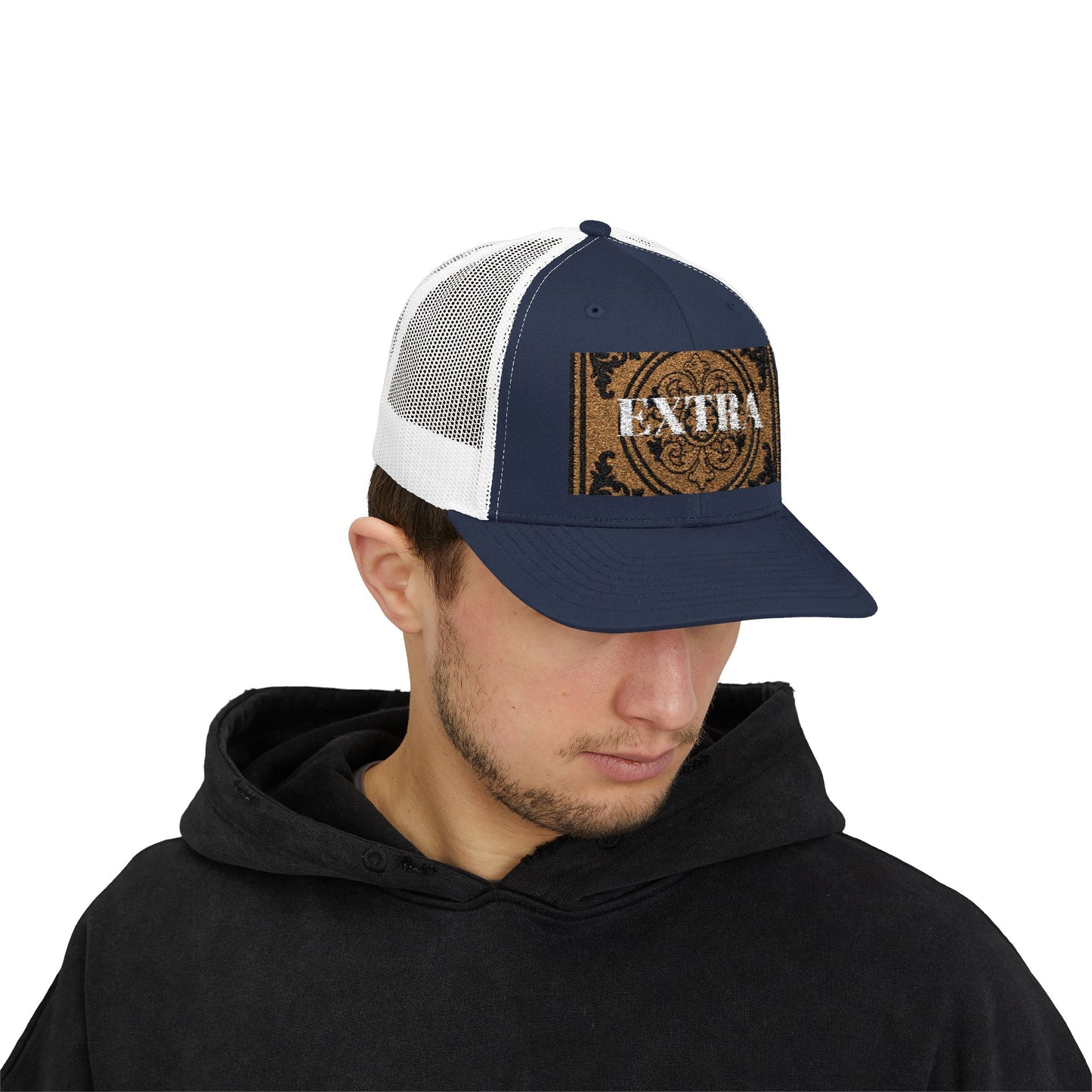 Stylish Extra Baroque Trucker Cap with Vintage Design - Perfect for Casual Outings, Summer Festivals, and Gift Giving, Fashion Hat, Trendy Headwear