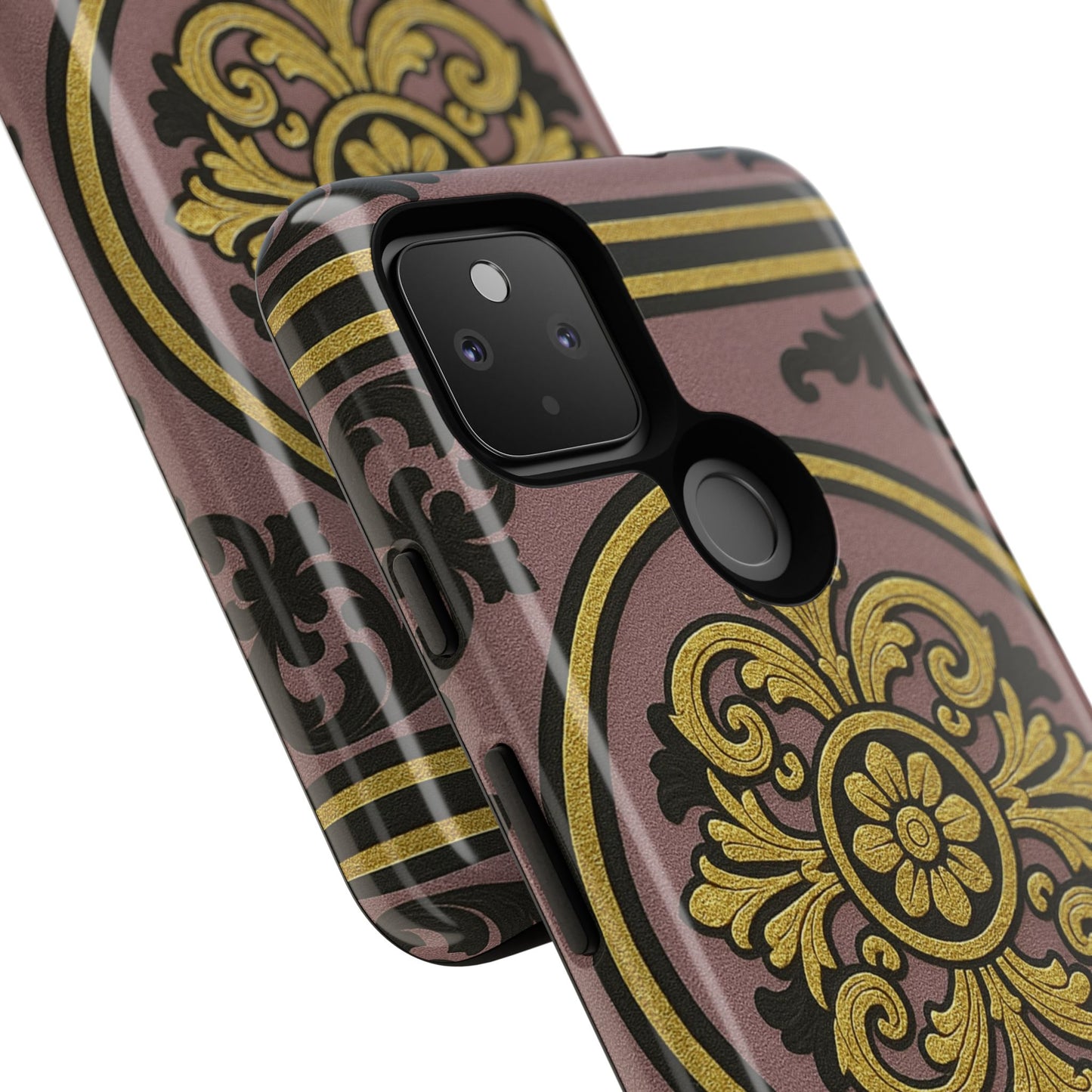 Gilded Mauve With Gold-Black Baroque Tough Cases