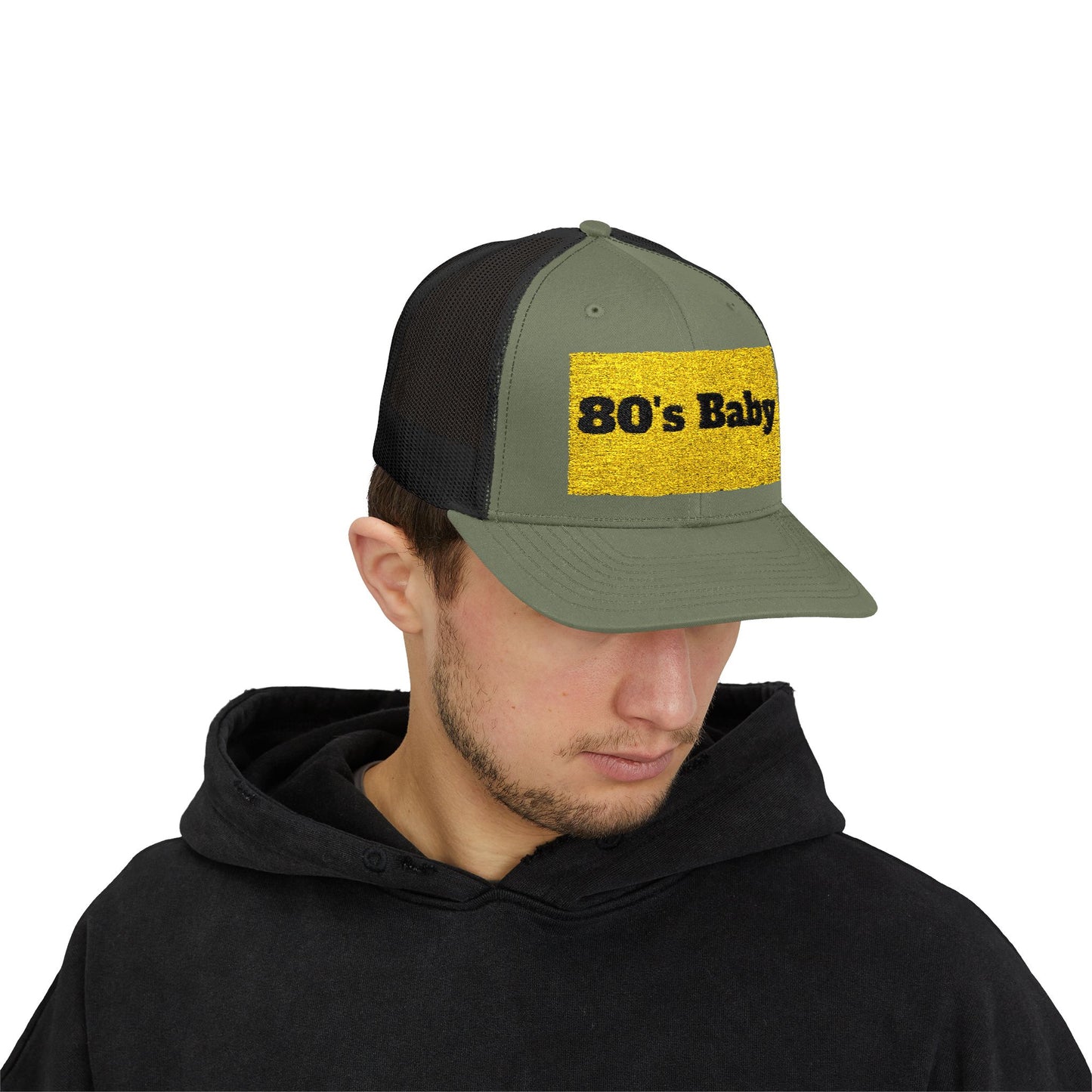80's Baby Gold Snapback Trucker Cap - Retro Style Hat, Vintage Cap, Perfect for 80's Themed Parties, Gifts for Nostalgic Friends, Summer Fun