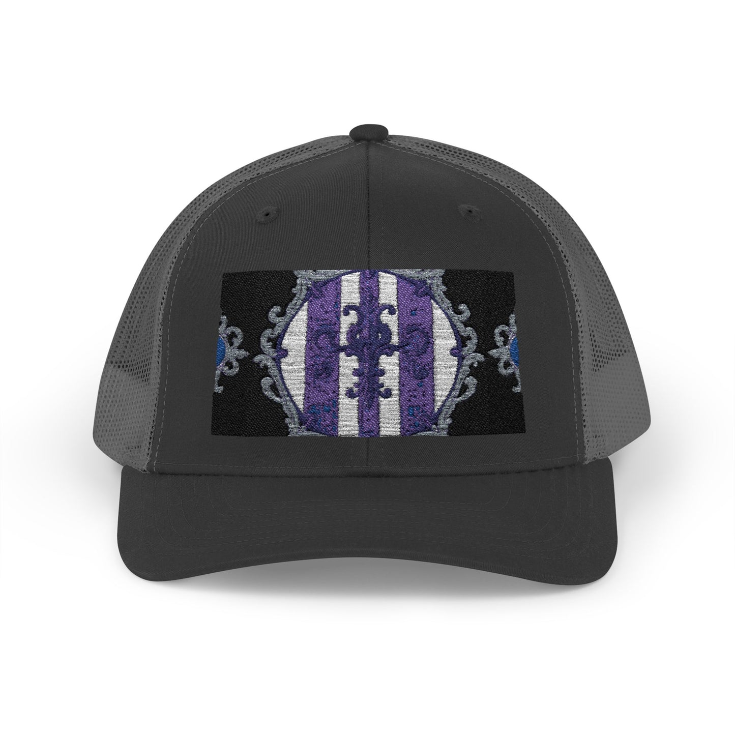 Stylish Baroque Design Snapback Trucker Cap with Artistic Design, Unisex Cap, Trendy Hat for Outdoor Activities, Casual Wear, Gift Idea