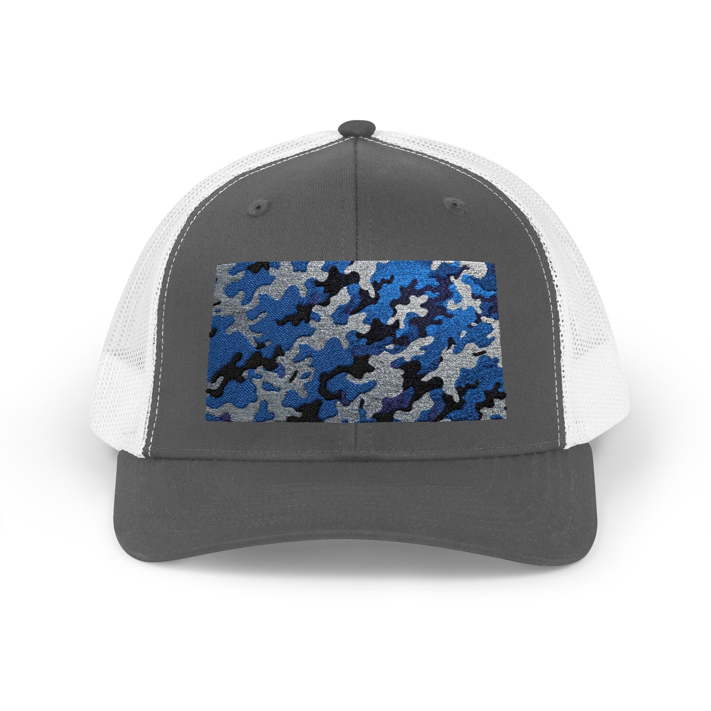 Camouflage Sequin Snapback Cap | Trendy Hats for Outdoor Lovers, Fashion Accessory, Gift for Him/Her, Summer Style - Blue Camo