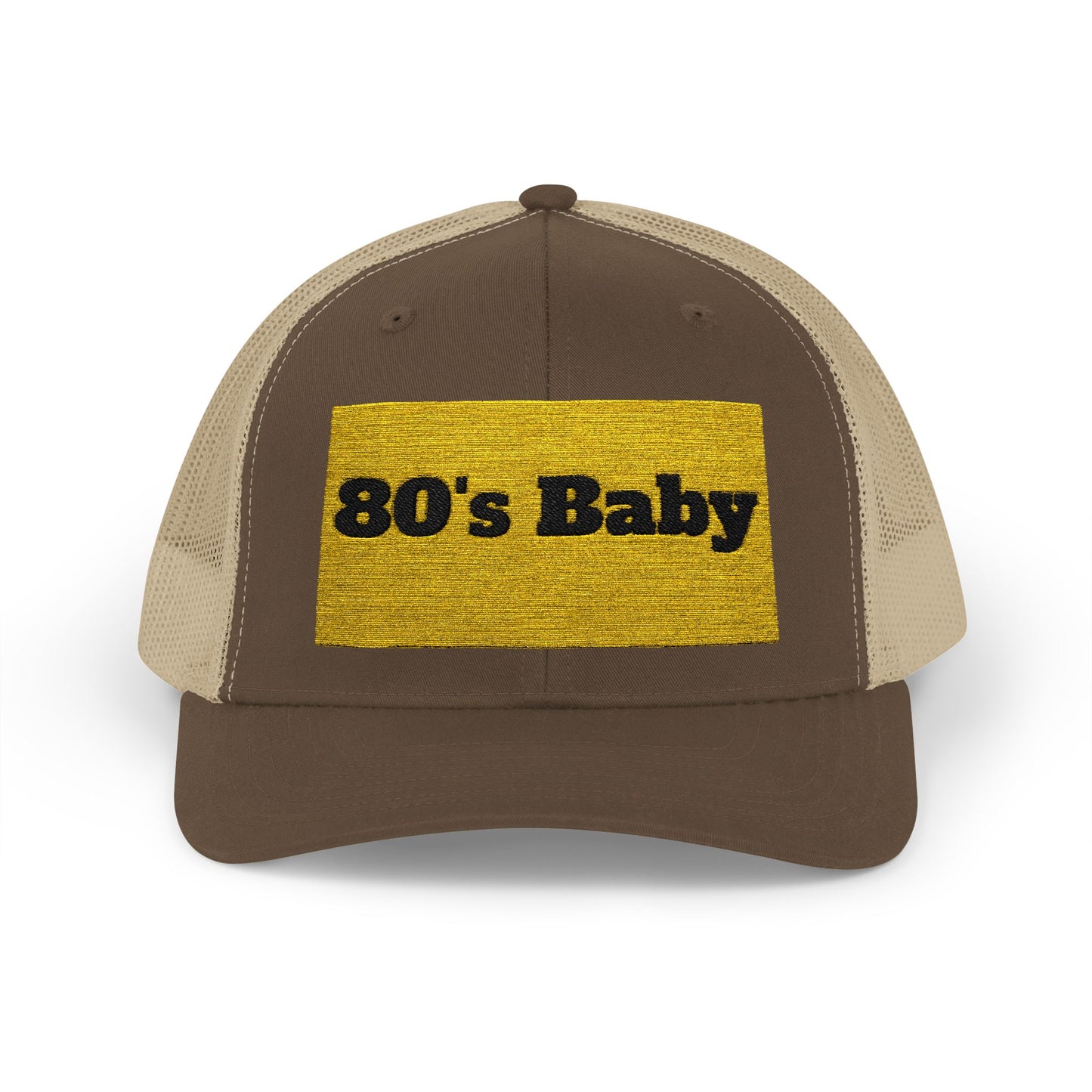 80's Baby Gold Snapback Trucker Cap - Retro Style Hat, Vintage Cap, Perfect for 80's Themed Parties, Gifts for Nostalgic Friends, Summer Fun