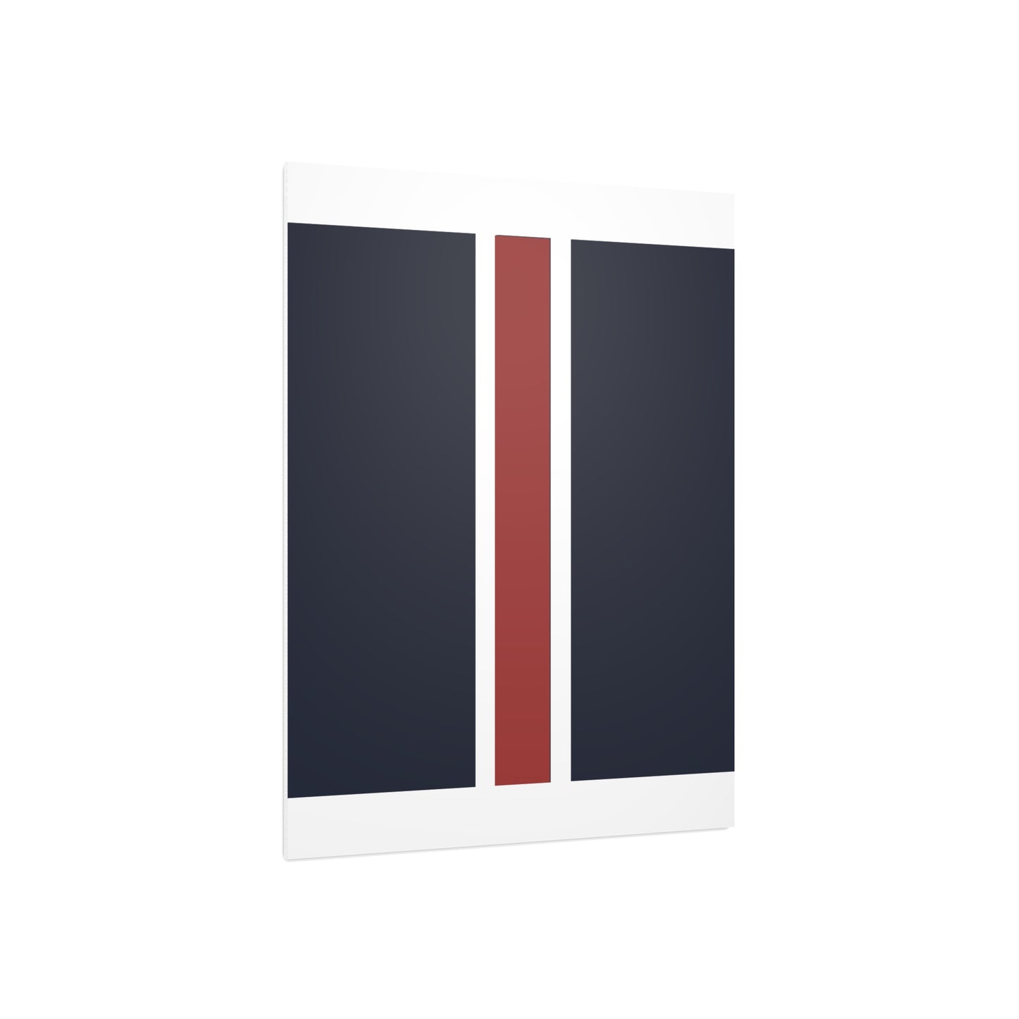 Lunar Midnight & Red-White Striped Stylish Foam Board Decor, Modern Wall Art, Home Office Decoration, Customizable Display Board
