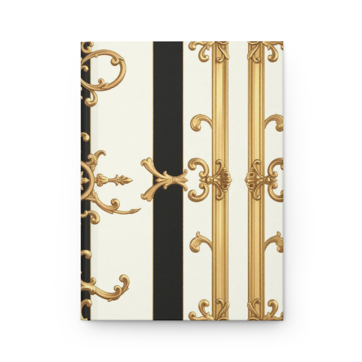 Elegant Baroque Hardcover Journal | Gold Baroque Design, Luxury Notebook, Gift for Writers, Journal for Creative Minds