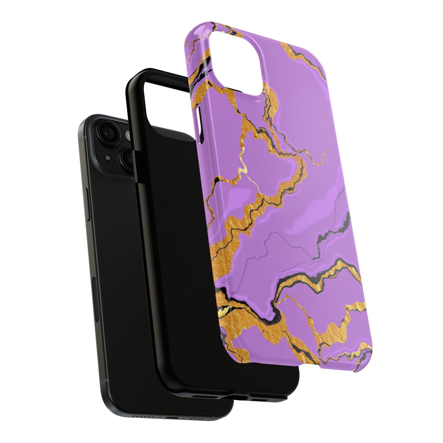 Stylish Tough Phone Cases with Purple Marble Design, Protective Phone Cases, Trendy Phone Accessories, Gift for Her, Unique Phone Cover