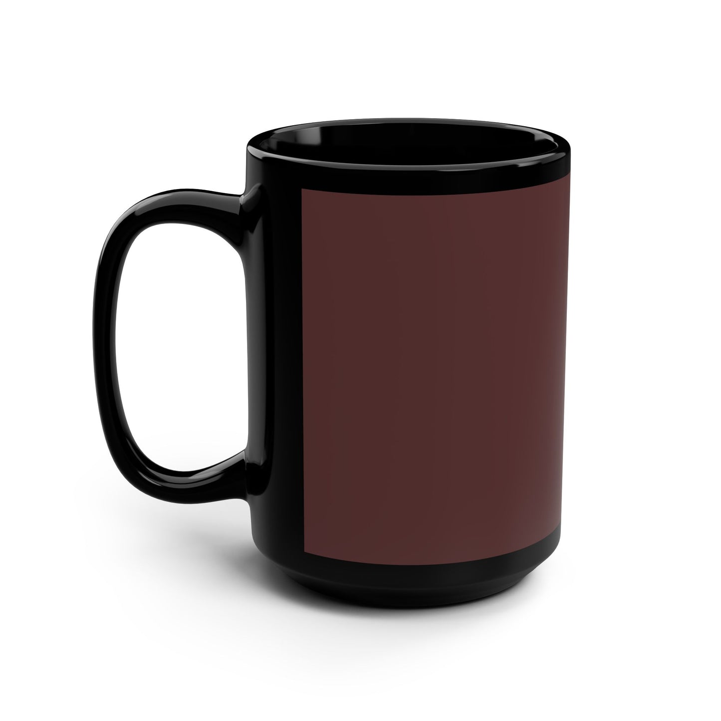 Stylish Brown Merlot Black Mug | Perfect for Coffee Lovers, Gift for Birthdays, Office Decor, Holiday Celebrations, Personalized Drinkware