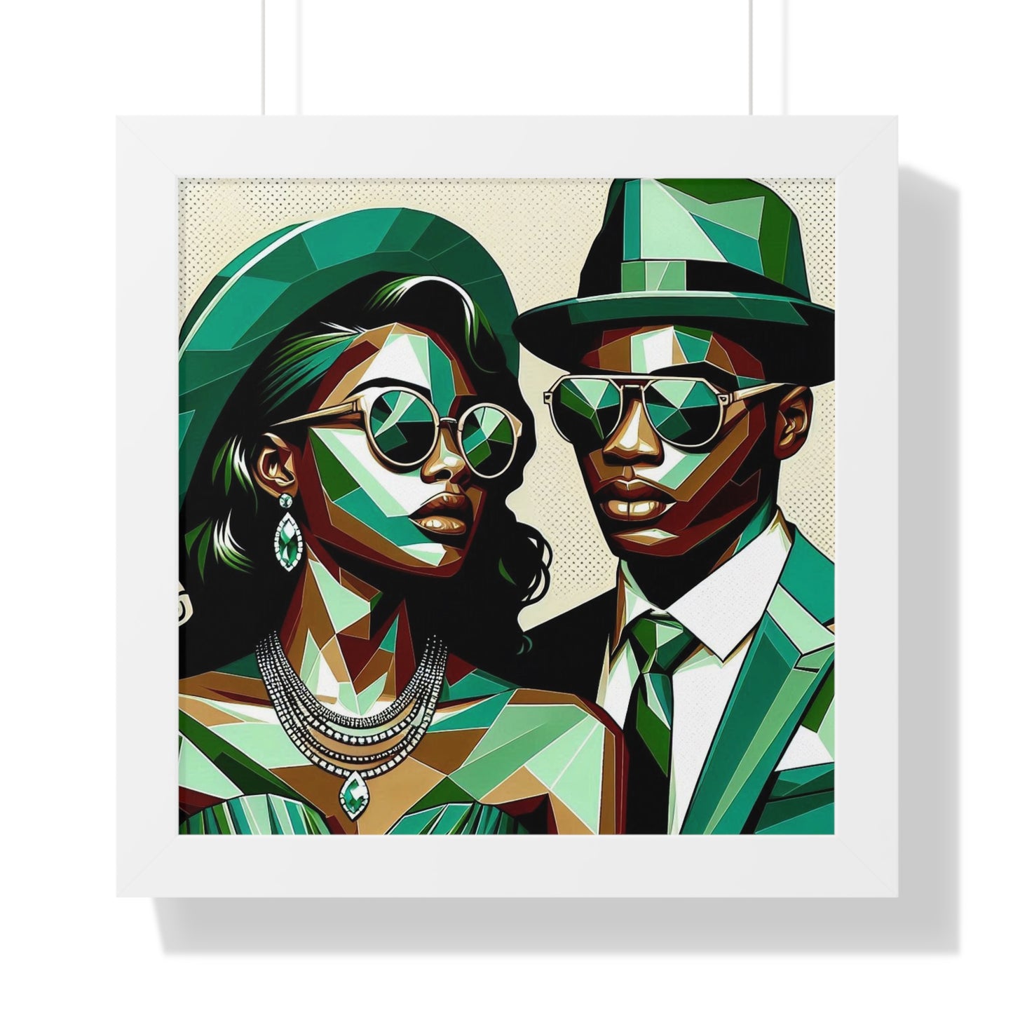 Stylish Framed Vertical Poster - Modern Art for Home Decor - "Built to Lead. Born to Inspire."
