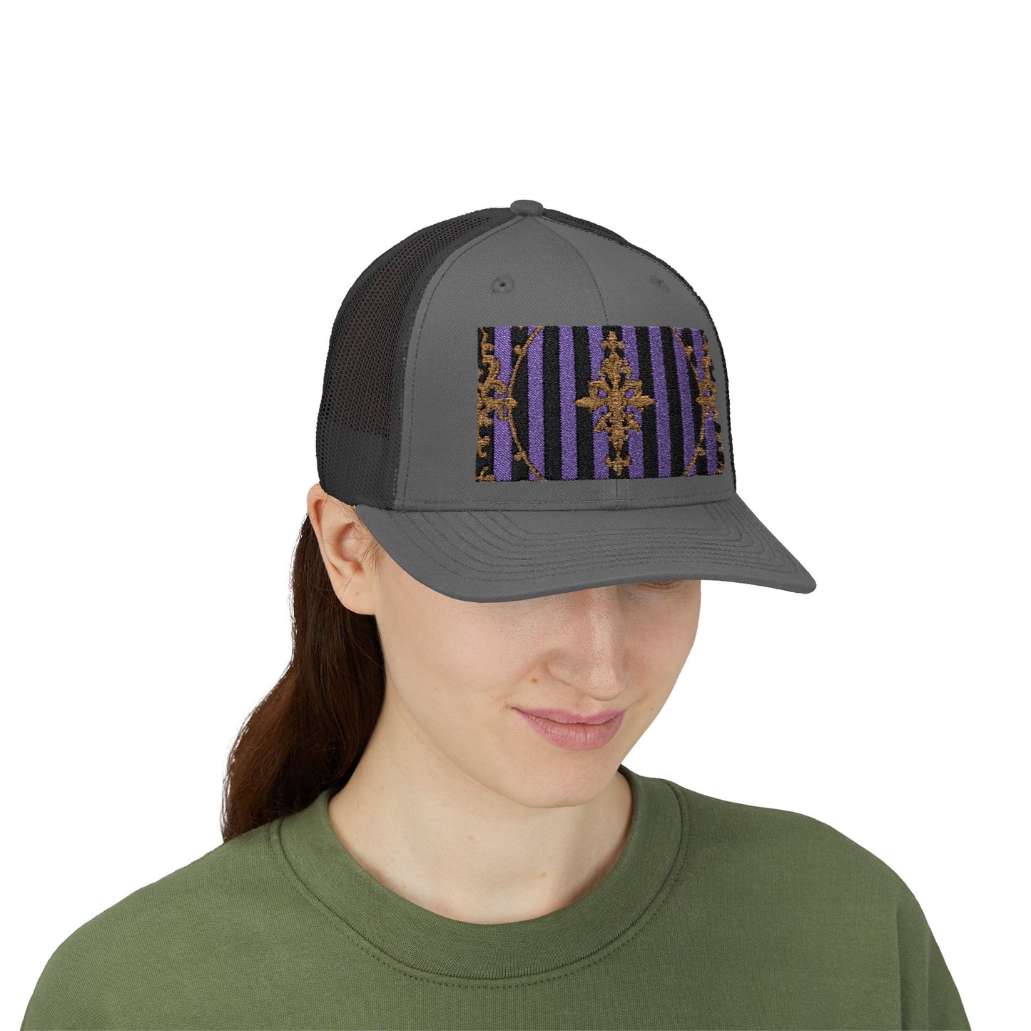 Stylish Baroque Vintage-Inspired Snapback Trucker Cap, Hipster Cap, Festival Headwear, Unique Gift for Fashion Lovers