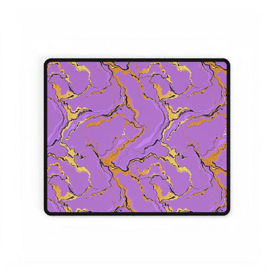 Elegant Marble Lavender Desk Mats - Purple & Black, Office Decor, Workspace Accessories, Desk Protection, Gift for Professionals