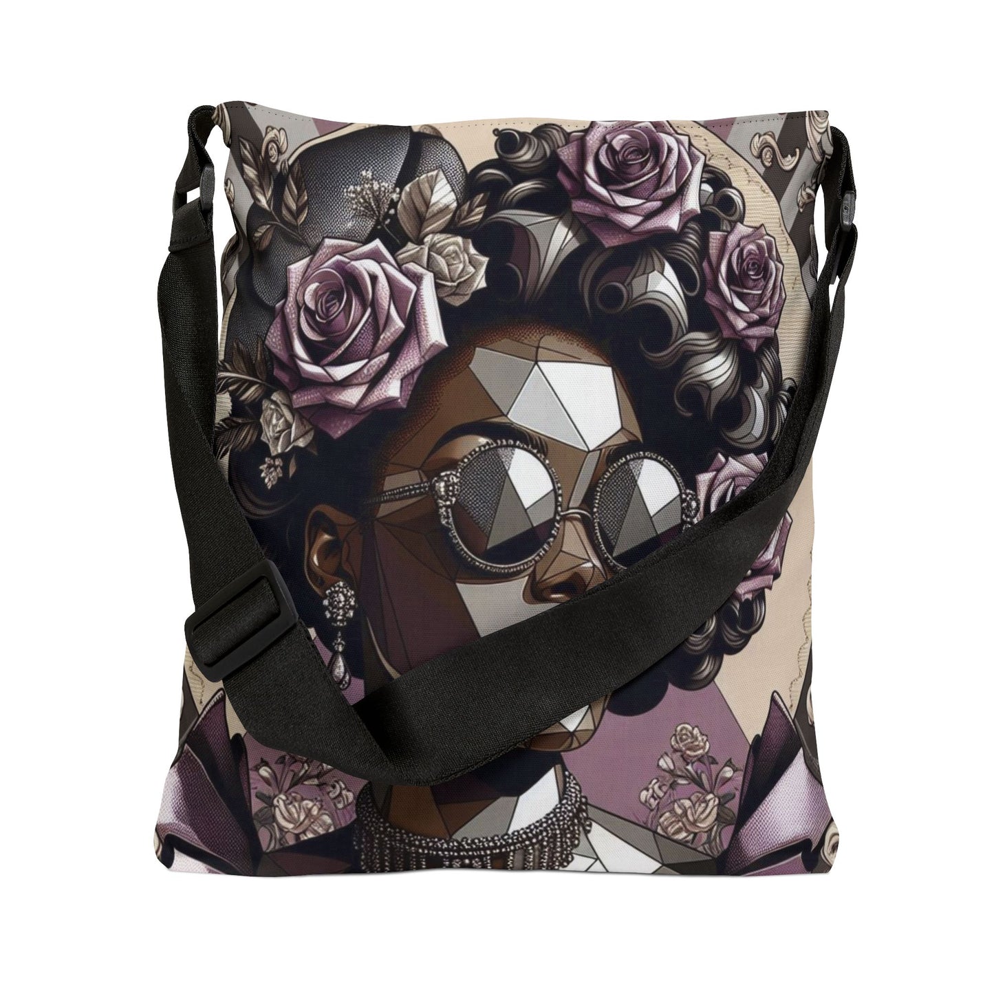 Stylish Adjustable Tote Bag | Fashionable Handbag for Everyday Use | Perfect Gift for Moms, Friends - Lilac Baroque Lady