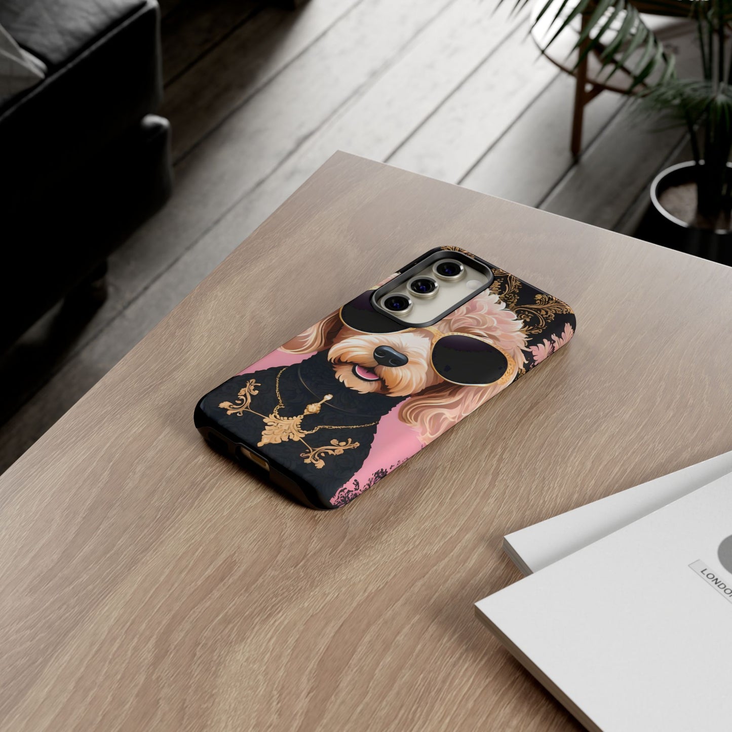 Phone Case - Golden Doodle In Sunglasses Tough Case