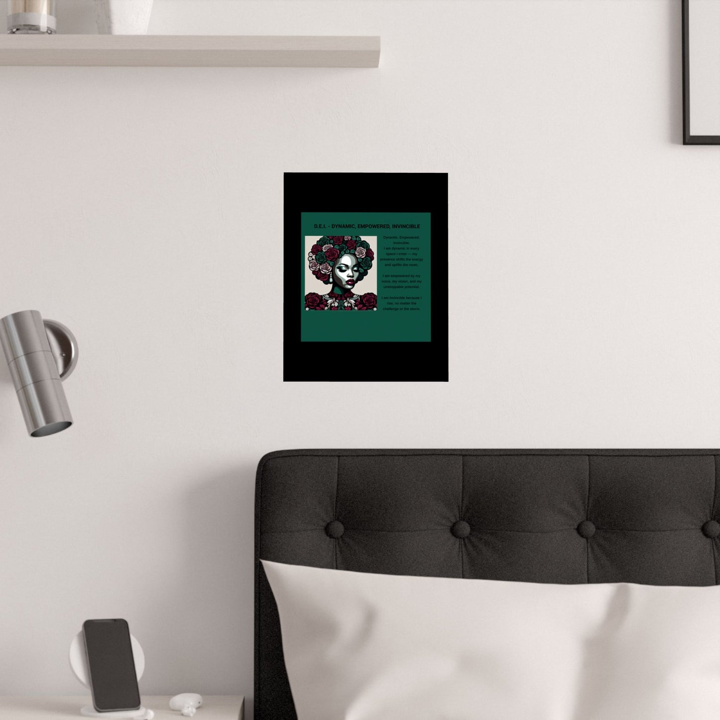 Empowered Feminine Wall Art Poster - Dynamic, Empowered & Invincible Design
