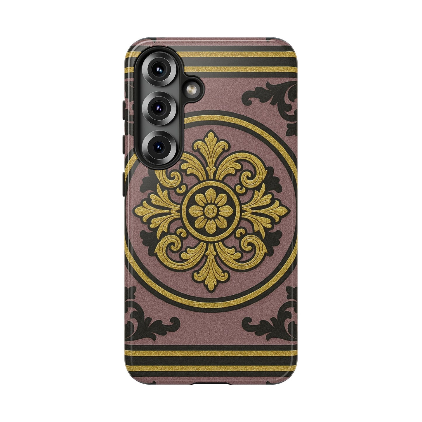 Gilded Mauve With Gold-Black Baroque Tough Cases