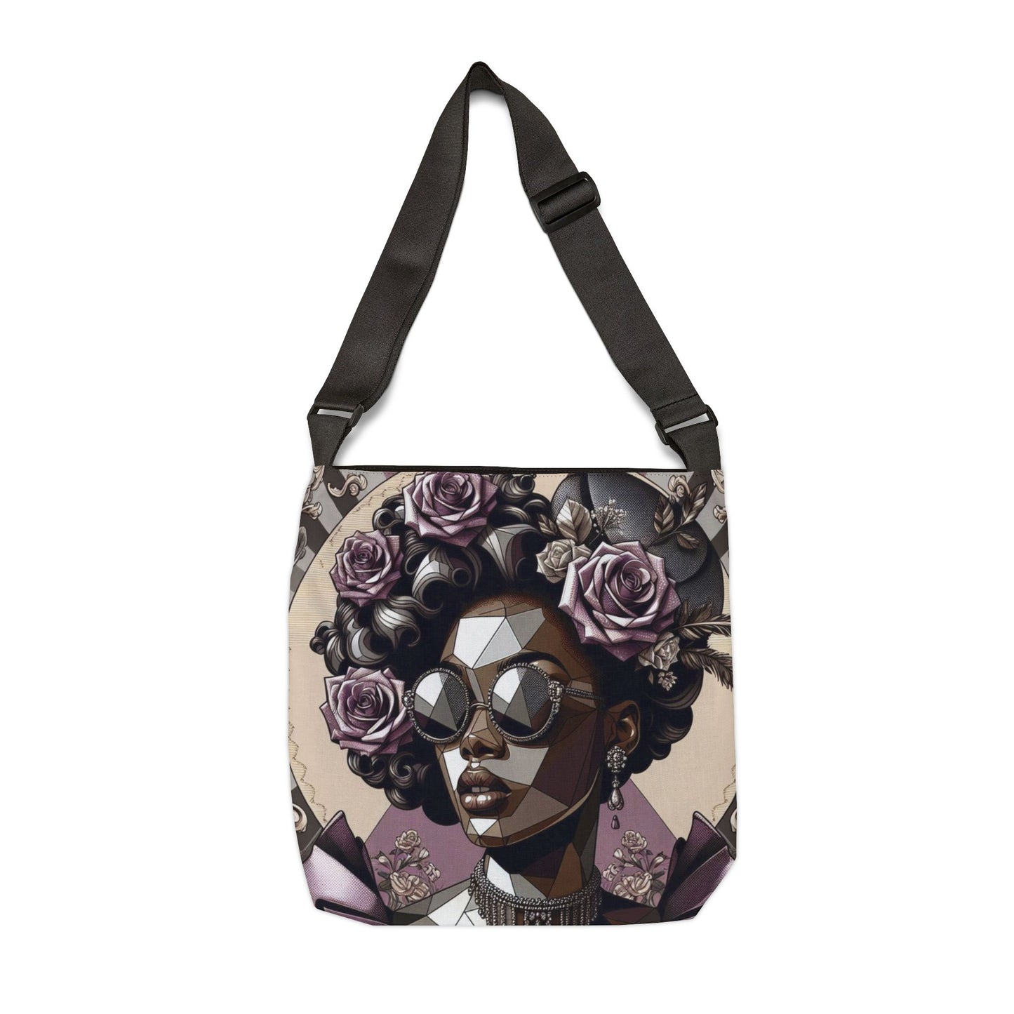 Stylish Adjustable Tote Bag | Fashionable Handbag for Everyday Use | Perfect Gift for Moms, Friends - Lilac Baroque Lady