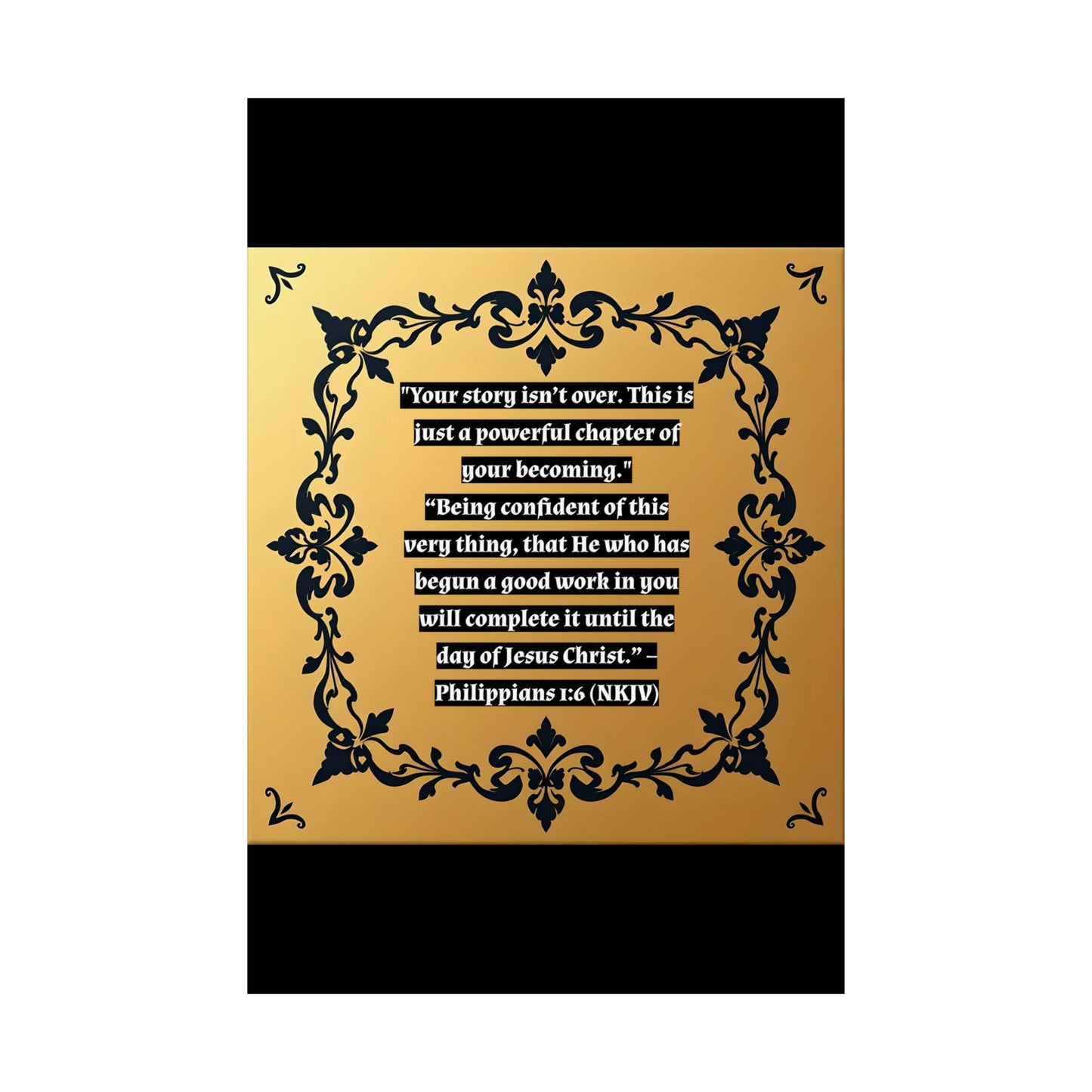Vertical Poster - 'Your story isn't over' Matte