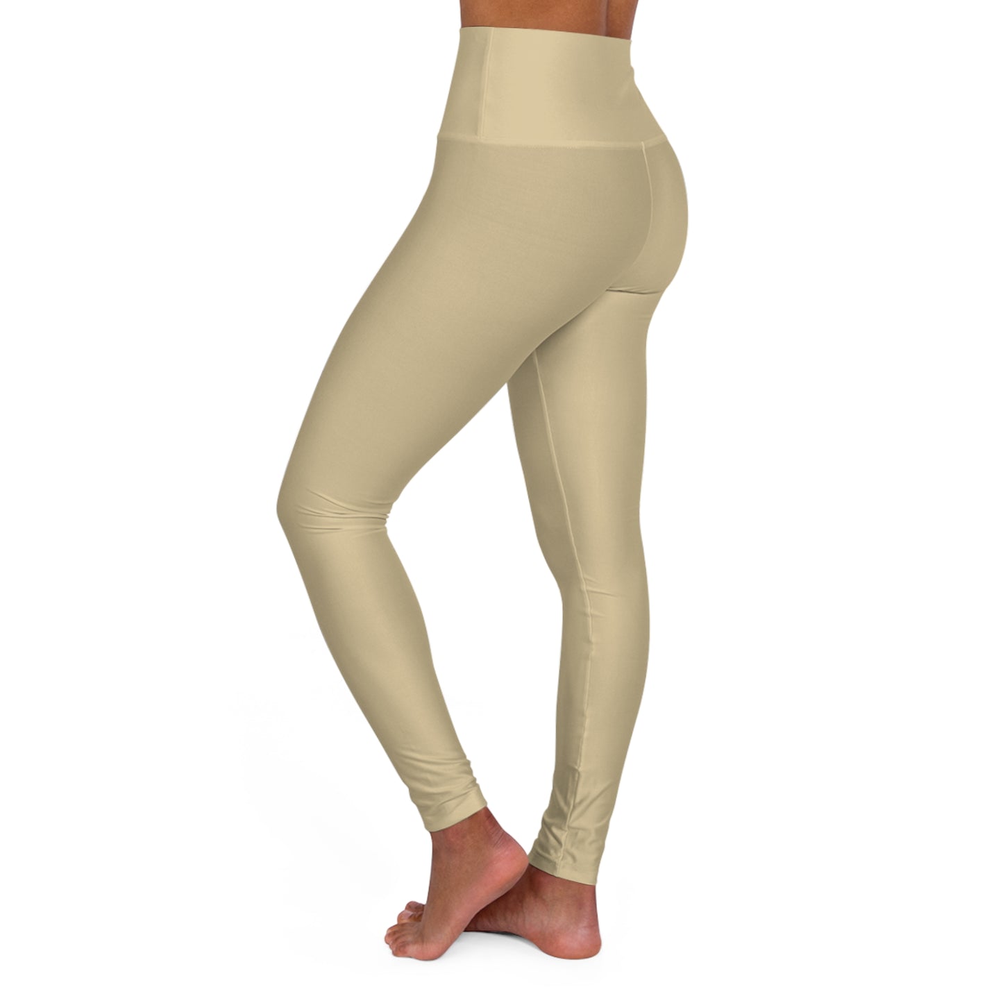 Vanilla Wheat High Waisted Yoga Leggings - Stylish Activewear for Fitness Enthusiasts, Perfect for Gym, Yoga, Pilates, Casual Wear, & Daily Comfort