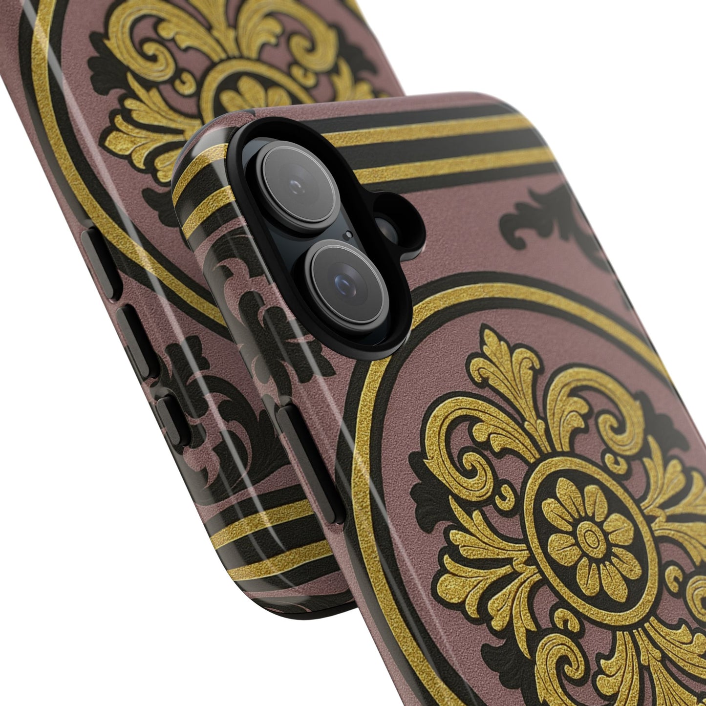 Gilded Mauve With Gold-Black Baroque Tough Cases