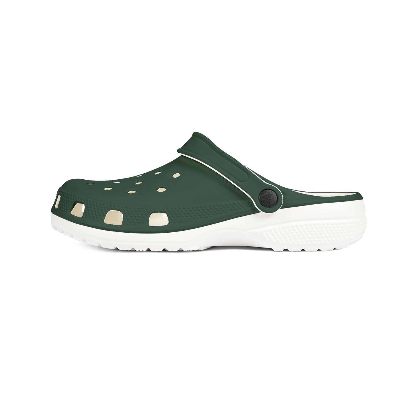 Trendy Midnight Green EVA Foam Rubber Clogs - Comfortable Footwear for Home, Garden, and Outdoor Fun, Stylish, Casual Slip-Ons