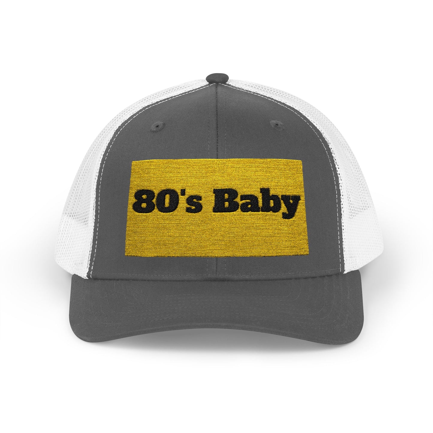 80's Baby Gold Snapback Trucker Cap - Retro Style Hat, Vintage Cap, Perfect for 80's Themed Parties, Gifts for Nostalgic Friends, Summer Fun