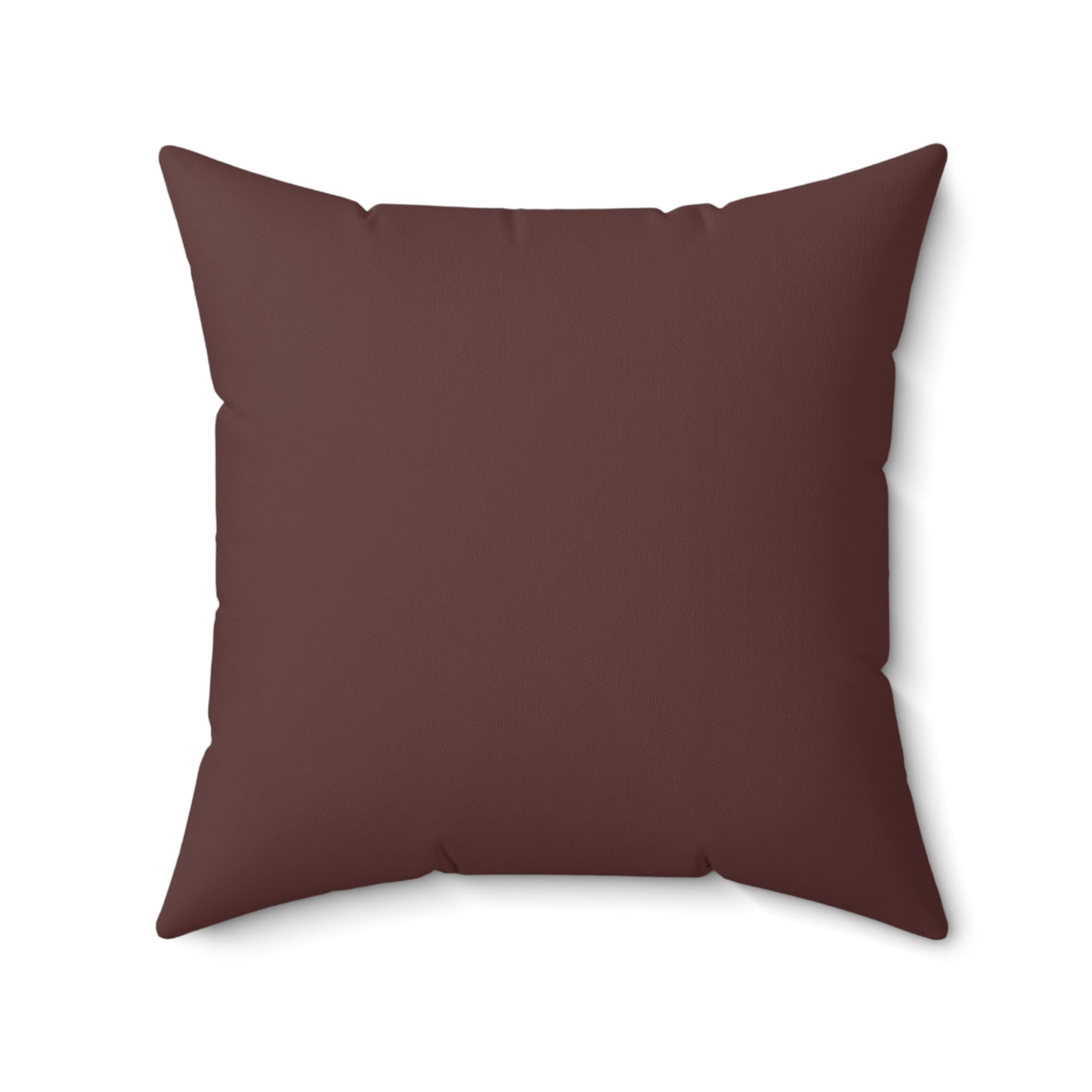 Brown Merlot Luxurious Faux Suede Square Pillow, Cozy Home Decor, Decorative Cushion, Stylish Throw Pillow, Gift for Homeowners, Relaxing Vibes