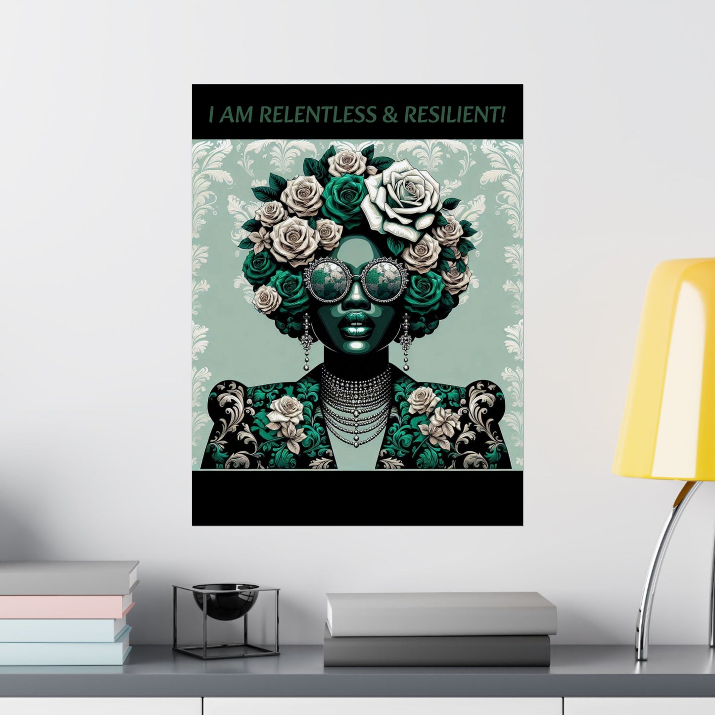 Vertical Poster - 'I AM RELENTLESS & RESILIENT'