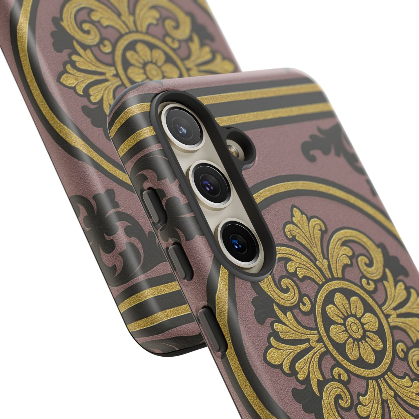 Gilded Mauve With Gold-Black Baroque Tough Cases