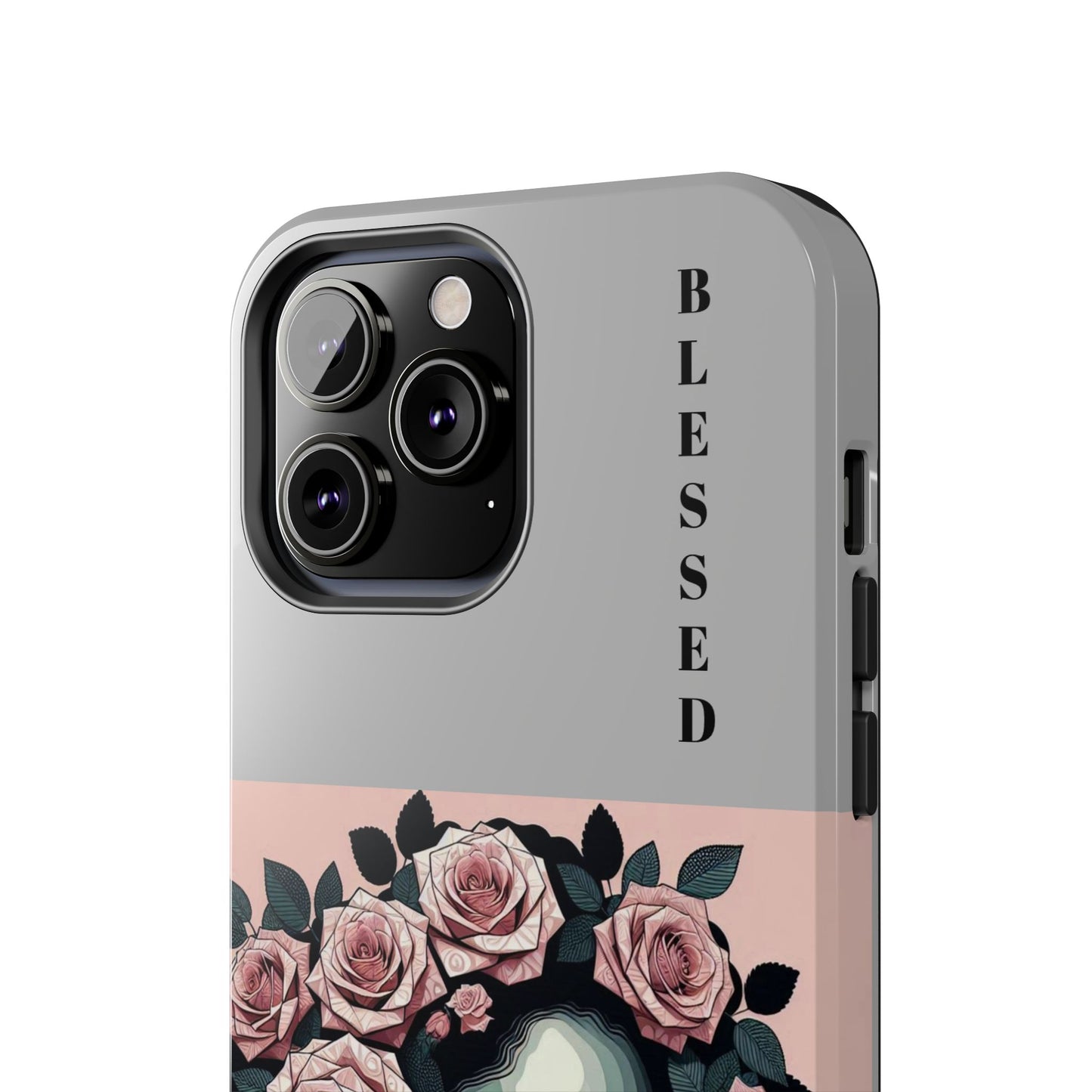 Blessed Floral Tough Phone Cases | Unique Gift for Her, Gift for Mom, Stylish Protection, Birthday Present, Black Girl Art