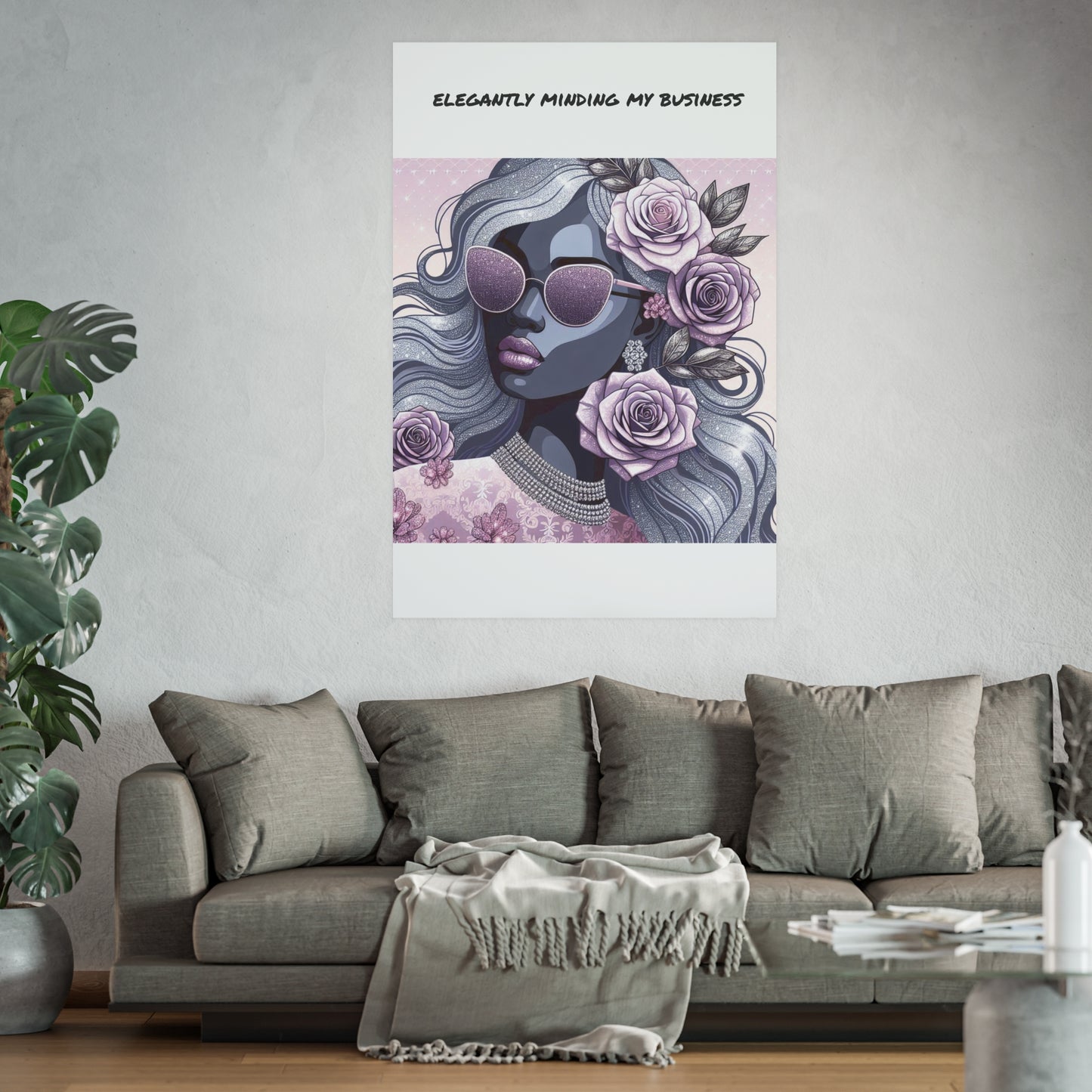 Elegant Business Poster - Stylish Wall Art for Home or Office - ELEGANTLY MINDING MY BUSINESS