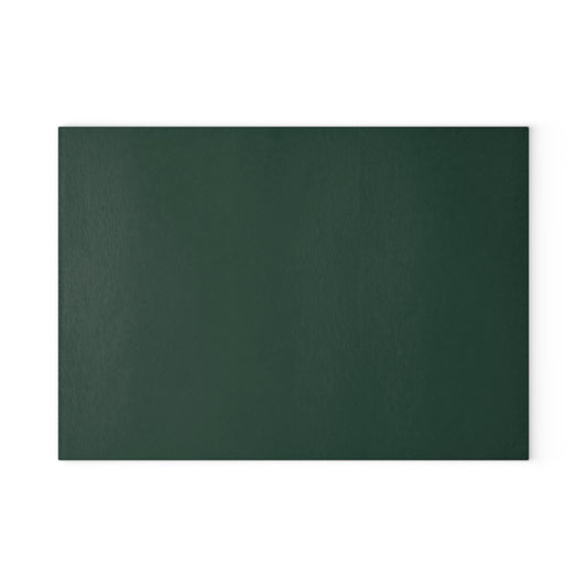 Elegant Midnight Green Custom Glass Cutting Board, Personalized Kitchen Décor, Wedding Gift, Housewarming, Culinary Gifting